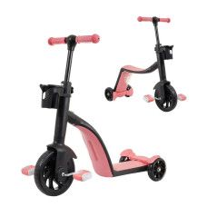 Найкращий Scooter 3в1 для дівчаток в рожевому кольорі